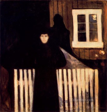 エドヴァルド・ムンク Painting - 月光 1893年 エドヴァルド・ムンク